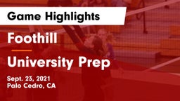 Foothill  vs University Prep  Game Highlights - Sept. 23, 2021