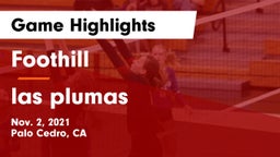 Foothill  vs las plumas  Game Highlights - Nov. 2, 2021