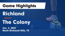 Richland  vs The Colony  Game Highlights - Jan. 4, 2024