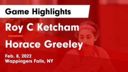 Roy C Ketcham vs Horace Greeley  Game Highlights - Feb. 8, 2022