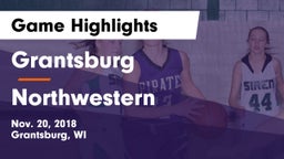 Grantsburg  vs Northwestern  Game Highlights - Nov. 20, 2018