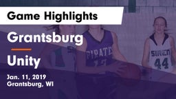 Grantsburg  vs Unity  Game Highlights - Jan. 11, 2019
