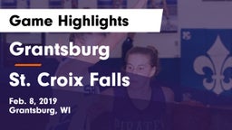 Grantsburg  vs St. Croix Falls  Game Highlights - Feb. 8, 2019