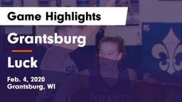 Grantsburg  vs Luck  Game Highlights - Feb. 4, 2020