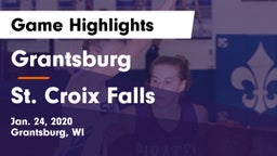 Grantsburg  vs St. Croix Falls  Game Highlights - Jan. 24, 2020
