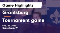 Grantsburg  vs Tournament game Game Highlights - Feb. 25, 2020