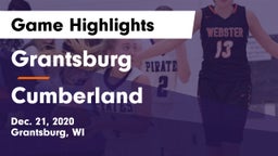 Grantsburg  vs Cumberland  Game Highlights - Dec. 21, 2020