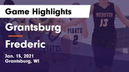 Grantsburg  vs Frederic  Game Highlights - Jan. 15, 2021
