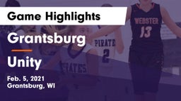 Grantsburg  vs Unity  Game Highlights - Feb. 5, 2021