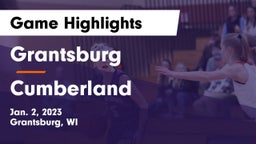 Grantsburg  vs Cumberland  Game Highlights - Jan. 2, 2023
