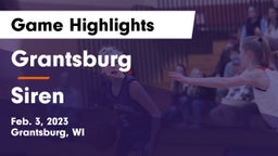 Grantsburg  vs Siren  Game Highlights - Feb. 3, 2023