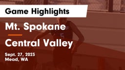 Mt. Spokane vs Central Valley  Game Highlights - Sept. 27, 2023