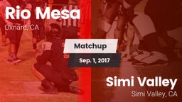 Matchup: Rio Mesa  vs. Simi Valley  2017