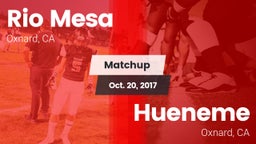 Matchup: Rio Mesa  vs. Hueneme  2017