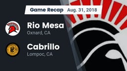 Recap: Rio Mesa  vs. Cabrillo  2018