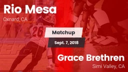 Matchup: Rio Mesa  vs. Grace Brethren  2018
