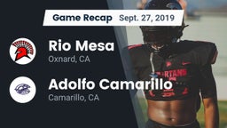Recap: Rio Mesa  vs. Adolfo Camarillo  2019
