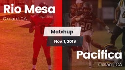Matchup: Rio Mesa  vs. Pacifica  2019