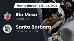 Recap: Rio Mesa  vs. Santa Barbara  2022