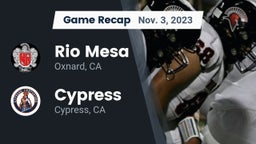 Recap: Rio Mesa  vs. Cypress  2023
