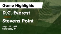 D.C. Everest  vs Stevens Point  Game Highlights - Sept. 20, 2022