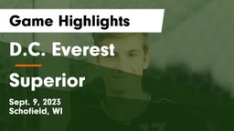 D.C. Everest  vs Superior  Game Highlights - Sept. 9, 2023