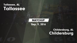 Matchup: Tallassee High vs. Childersburg  2016