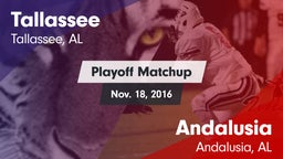 Matchup: Tallassee High vs. Andalusia  2016