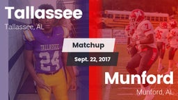 Matchup: Tallassee High vs. Munford  2017