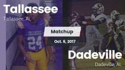 Matchup: Tallassee High vs. Dadeville  2017