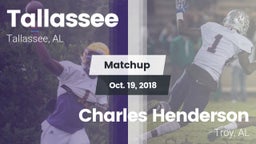 Matchup: Tallassee High vs. Charles Henderson  2018