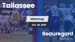 Matchup: Tallassee High vs. Beauregard  2018