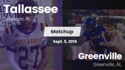 Matchup: Tallassee High vs. Greenville  2019