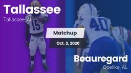 Matchup: Tallassee High vs. Beauregard  2020