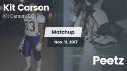Matchup: Kit Carson High Scho vs. Peetz 2017