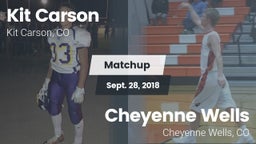 Matchup: Kit Carson High Scho vs. Cheyenne Wells   2018