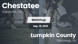 Matchup: Chestatee High vs. Lumpkin County  2016