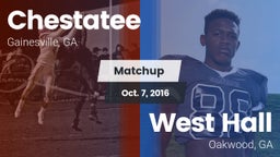 Matchup: Chestatee High vs. West Hall  2016