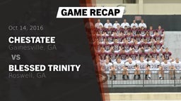 Recap: Chestatee  vs. Blessed Trinity  2016