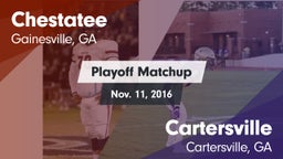 Matchup: Chestatee High vs. Cartersville  2016