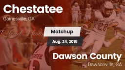 Matchup: Chestatee High vs. Dawson County  2018