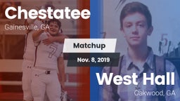 Matchup: Chestatee High vs. West Hall  2019