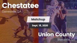 Matchup: Chestatee High vs. Union County  2020