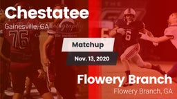 Matchup: Chestatee High vs. Flowery Branch  2020
