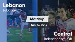 Matchup: Lebanon  vs. Central  2016