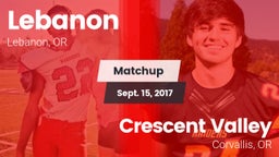 Matchup: Lebanon  vs. Crescent Valley  2017