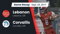 Recap: Lebanon  vs. Corvallis  2017