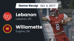 Recap: Lebanon  vs. Willamette  2017