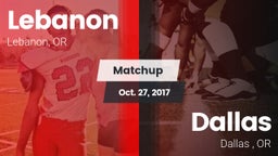 Matchup: Lebanon  vs. Dallas  2017