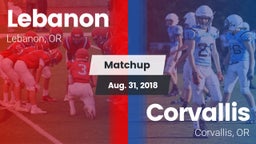 Matchup: Lebanon  vs. Corvallis  2018